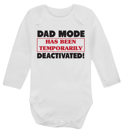 Dad mode has been temporarily deactivated! Baby Vest long sleeved white 6-12 months
