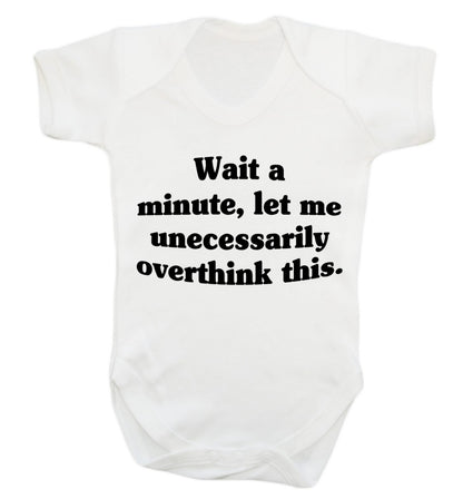 Wait a minute, let me unecessarily overthink this. Baby Vest white 18-24 months