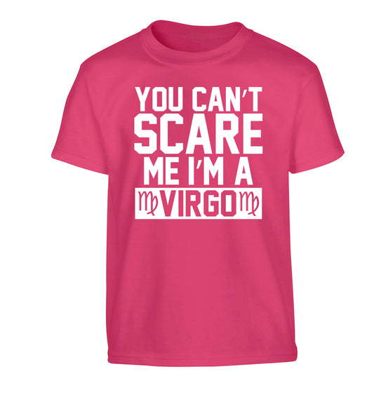 You can't scare me I'm a virgo Children's pink Tshirt 12-13 Years