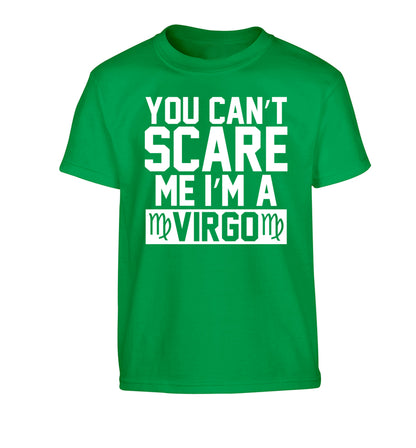 You can't scare me I'm a virgo Children's green Tshirt 12-13 Years