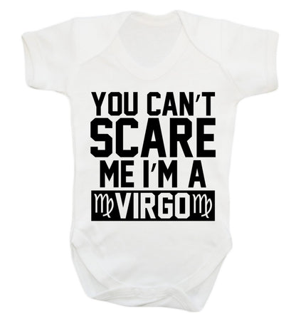 You can't scare me I'm a virgo Baby Vest white 18-24 months