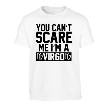 You can't scare me I'm a virgo Children's white Tshirt 12-13 Years