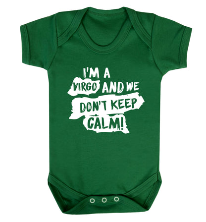 I'm a virgo and we don't keep calm Baby Vest green 18-24 months