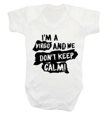 I'm a virgo and we don't keep calm Baby Vest white 18-24 months