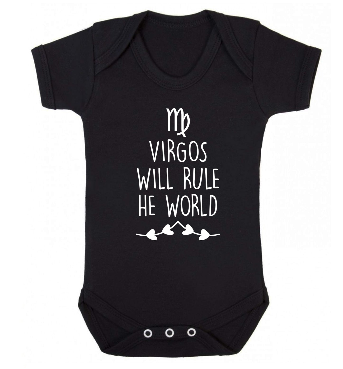 Virgos will rule the world Baby Vest black 18-24 months