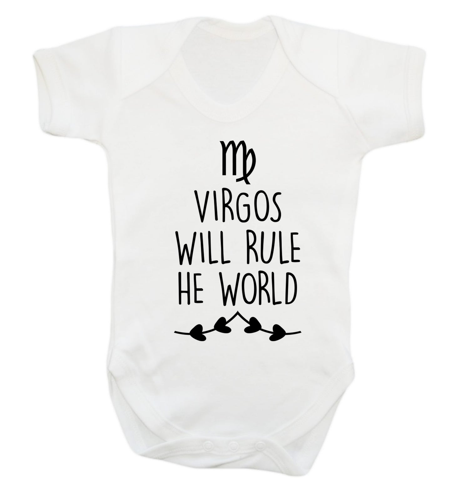 Virgos will rule the world Baby Vest white 18-24 months