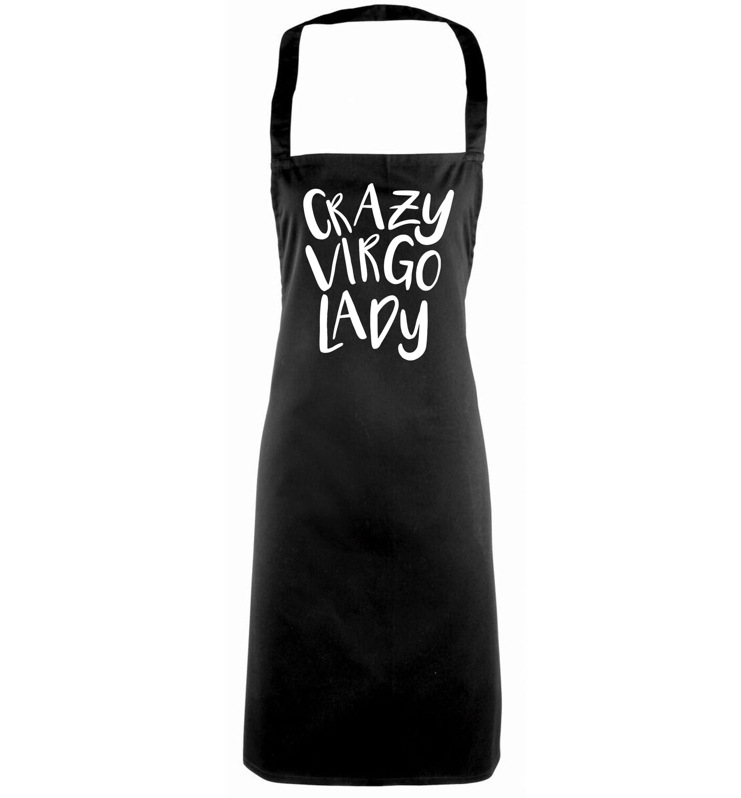 Crazy virgo lady black apron