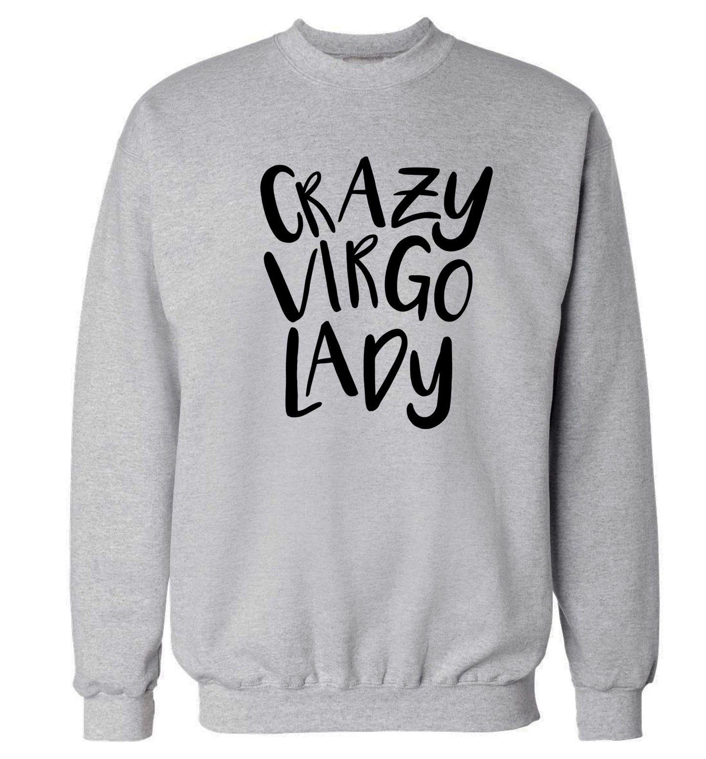 Crazy virgo lady Adult's unisex grey Sweater 2XL
