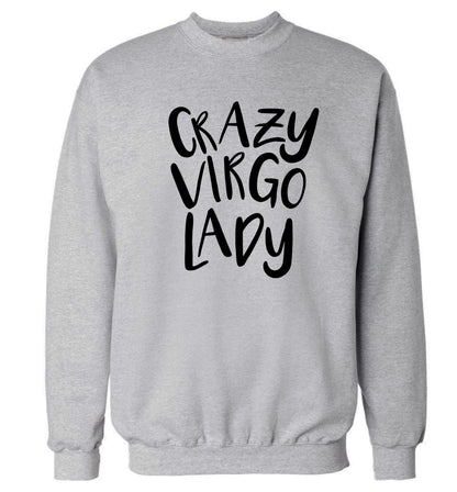 Crazy virgo lady Adult's unisex grey Sweater 2XL