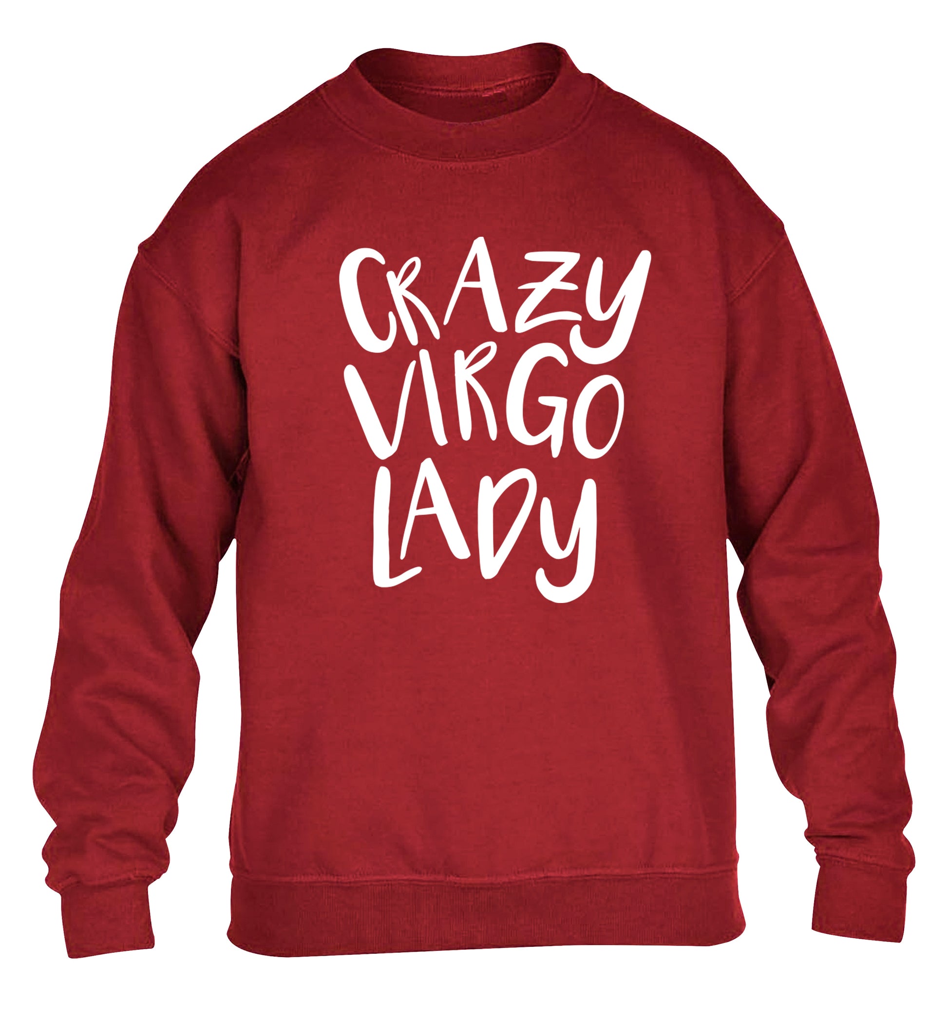 Crazy virgo lady children's grey sweater 12-13 Years