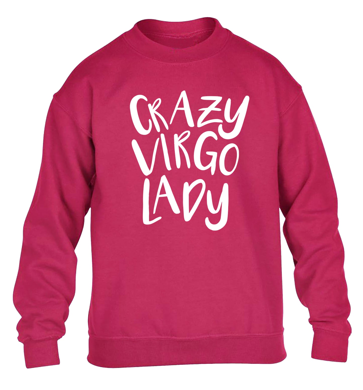 Crazy virgo lady children's pink sweater 12-13 Years