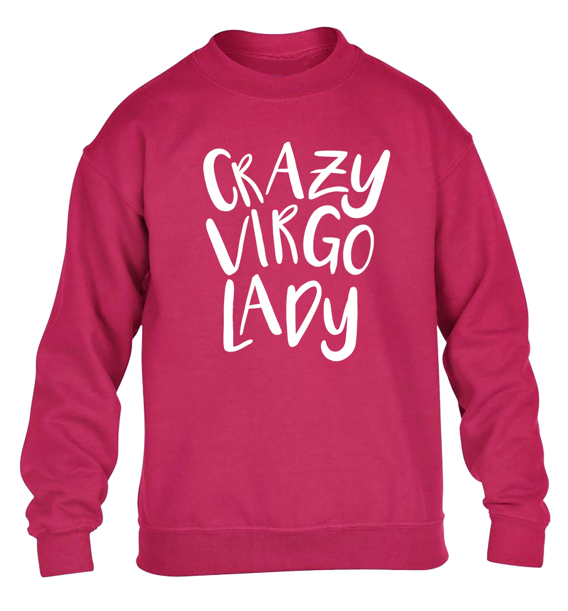 Crazy virgo lady children's pink sweater 12-13 Years
