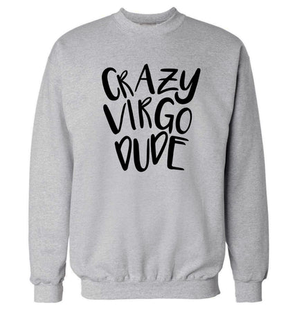 Crazy virgo dude Adult's unisex grey Sweater 2XL