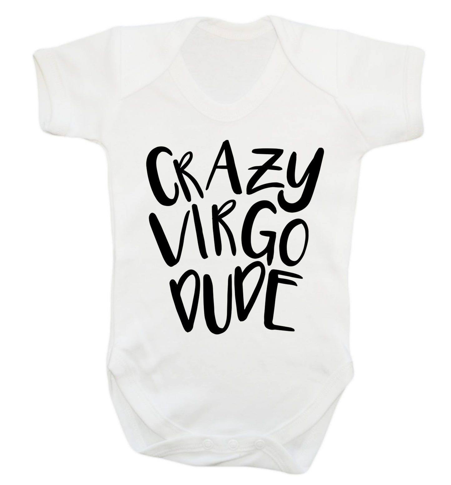 Crazy virgo dude Baby Vest white 18-24 months