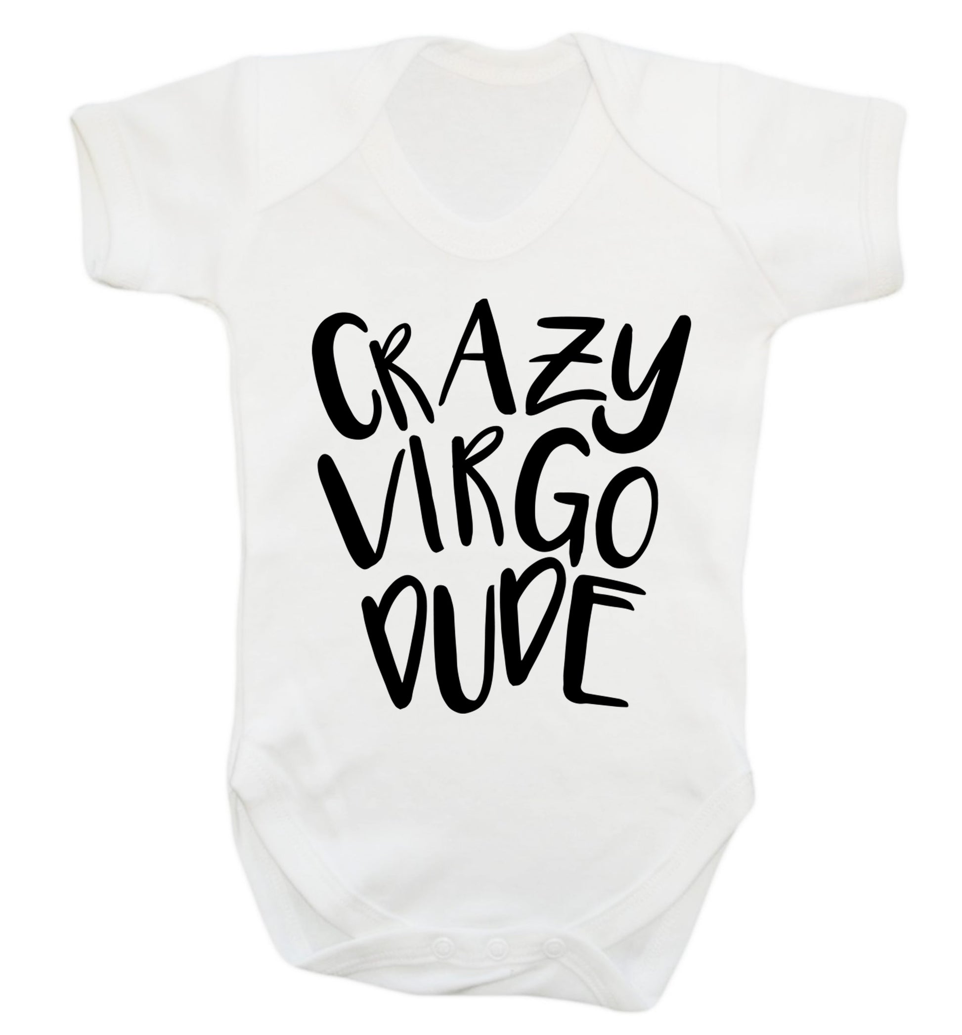 Crazy virgo dude Baby Vest white 18-24 months