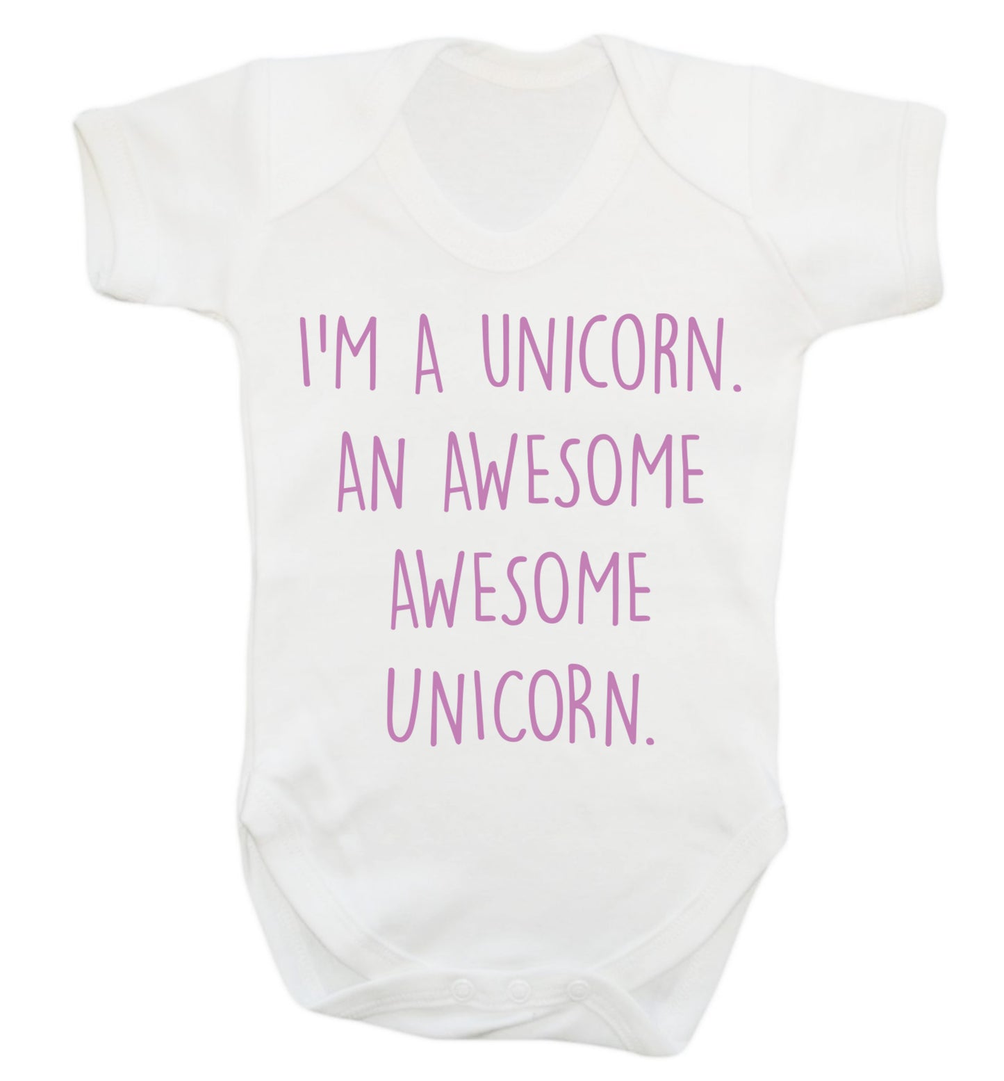 I am a unicorn an awesome awesome unicorn Baby Vest white 18-24 months