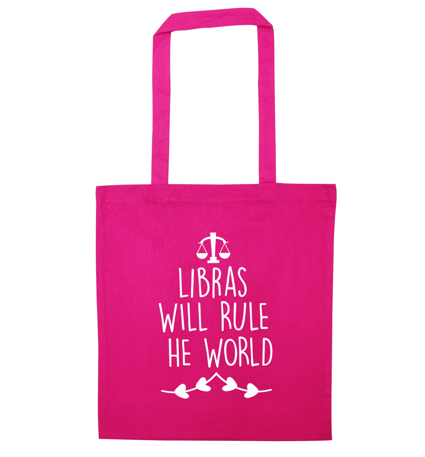 Libras will rule the world pink tote bag