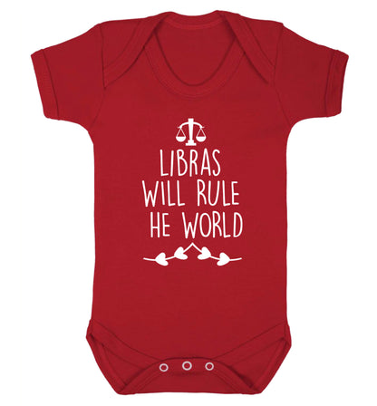 Libras will rule the world Baby Vest red 18-24 months