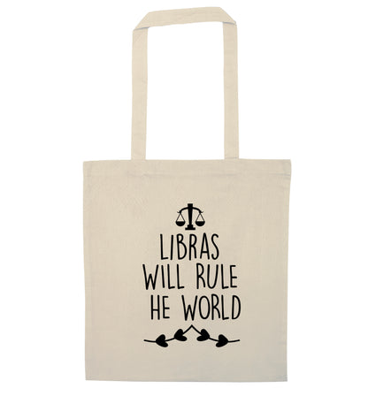 Libras will rule the world natural tote bag
