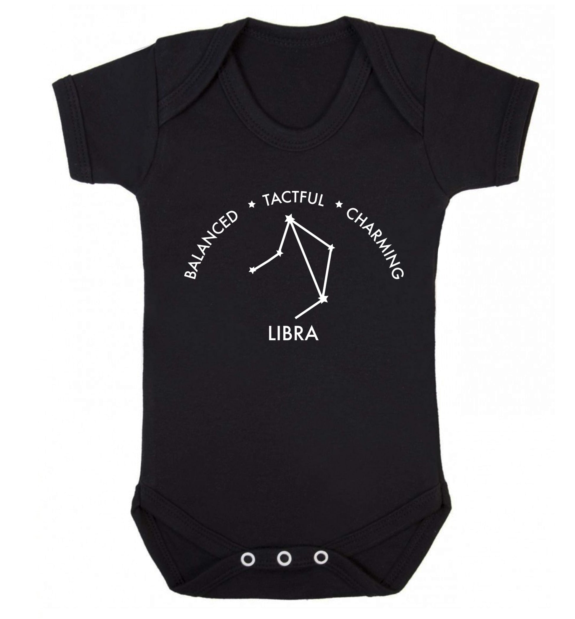 Libra: Balanced, Tactful, Charming Baby Vest black 18-24 months