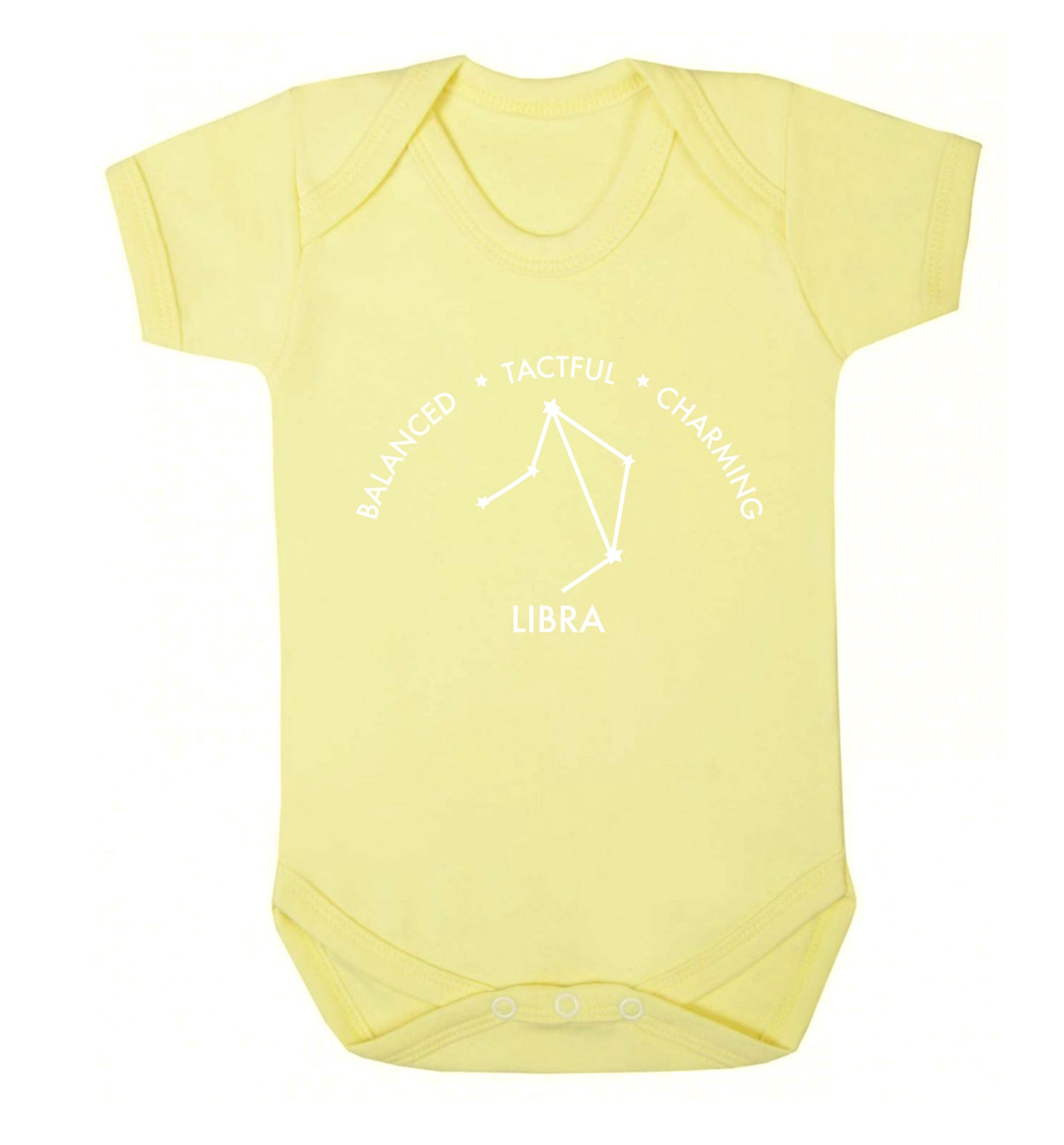Libra: Balanced, Tactful, Charming Baby Vest pale yellow 18-24 months