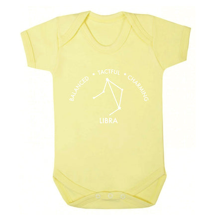 Libra: Balanced, Tactful, Charming Baby Vest pale yellow 18-24 months