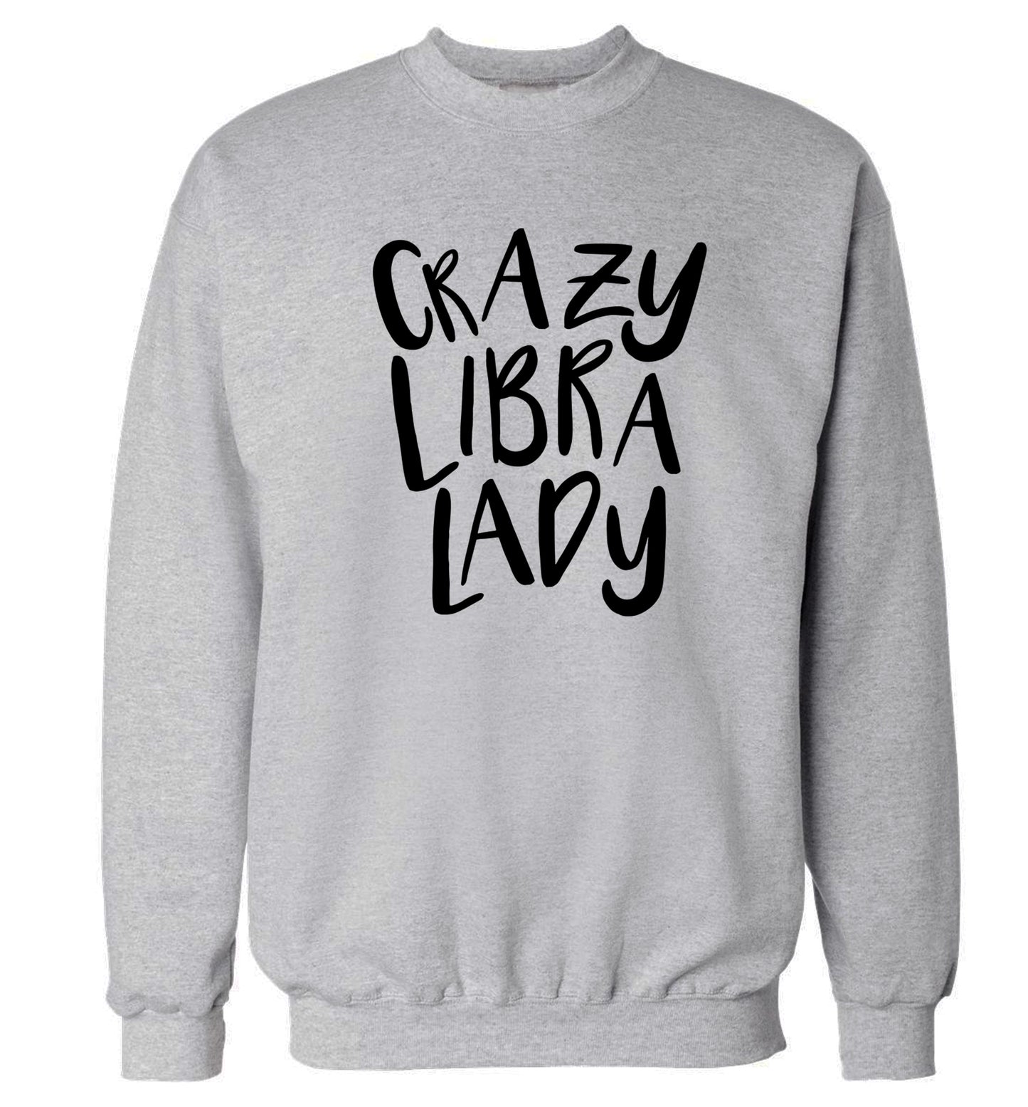Crazy libra lady Adult's unisex grey Sweater 2XL