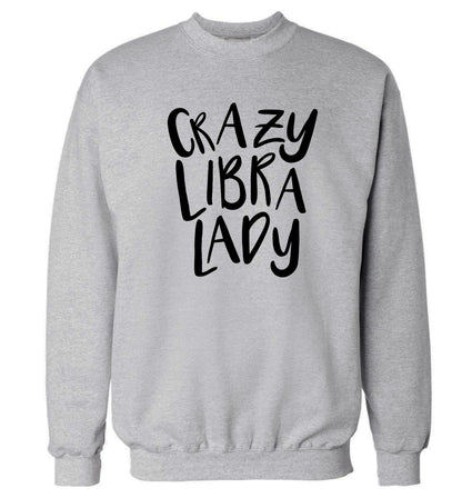 Crazy libra lady Adult's unisex grey Sweater 2XL