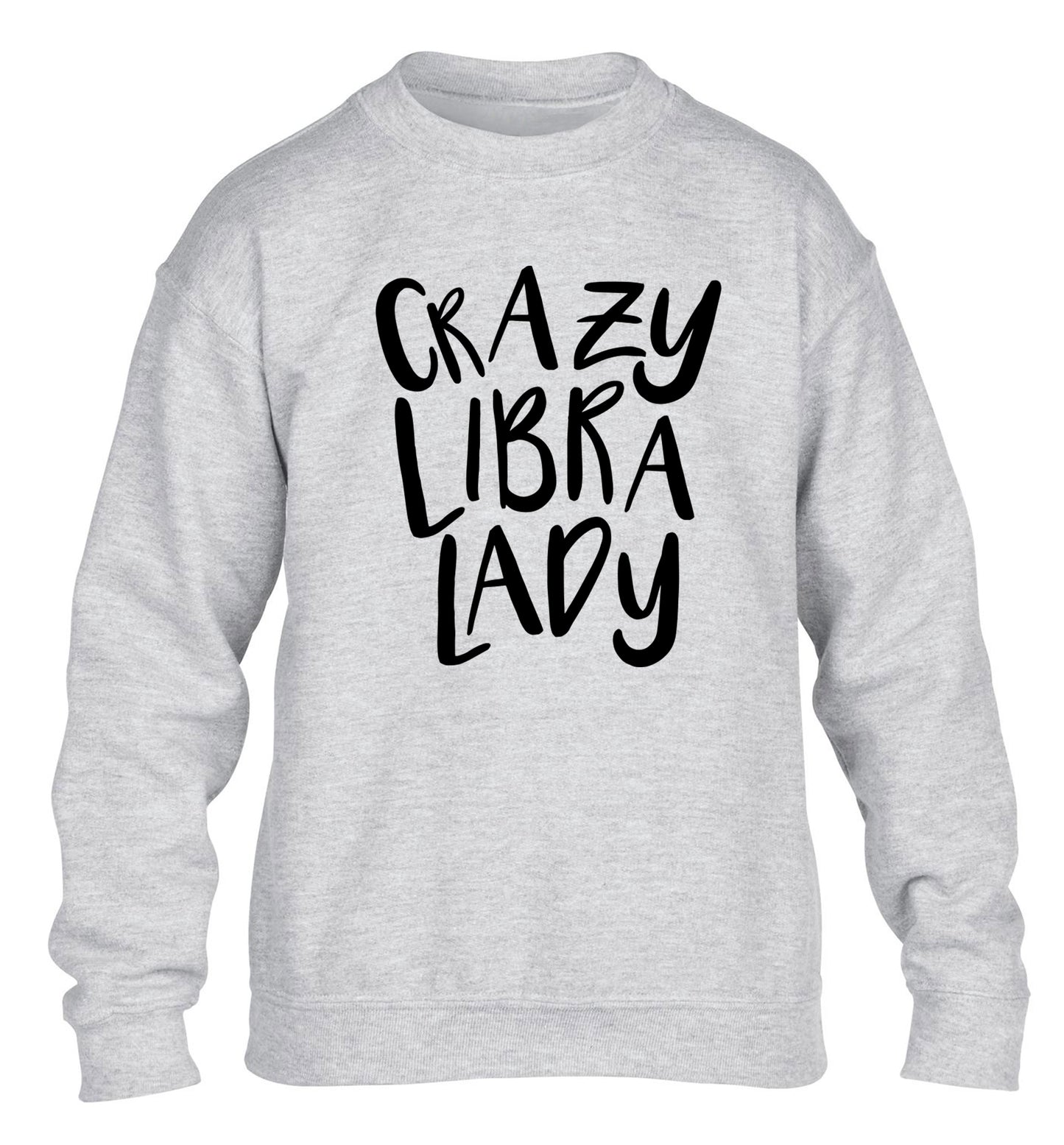 Crazy libra lady children's grey sweater 12-13 Years