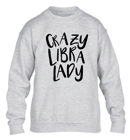 Crazy libra lady children's grey sweater 12-13 Years