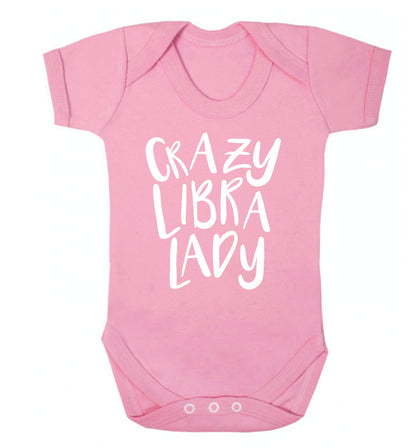 Crazy libra lady Baby Vest pale pink 18-24 months