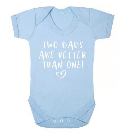 Two dads are better than one Baby Vest pale blue 18-24 months