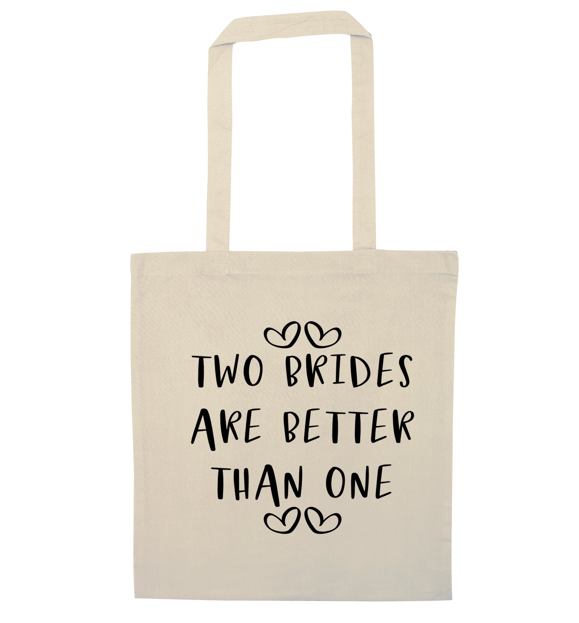 Two brides are better than one natural tote bag