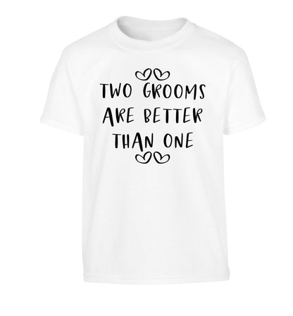Two grooms are better than one Children's white Tshirt 12-13 Years