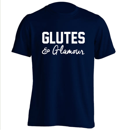 Glutes and glamour adults unisex navy Tshirt 2XL