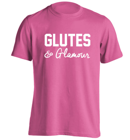 Glutes and glamour adults unisex pink Tshirt 2XL