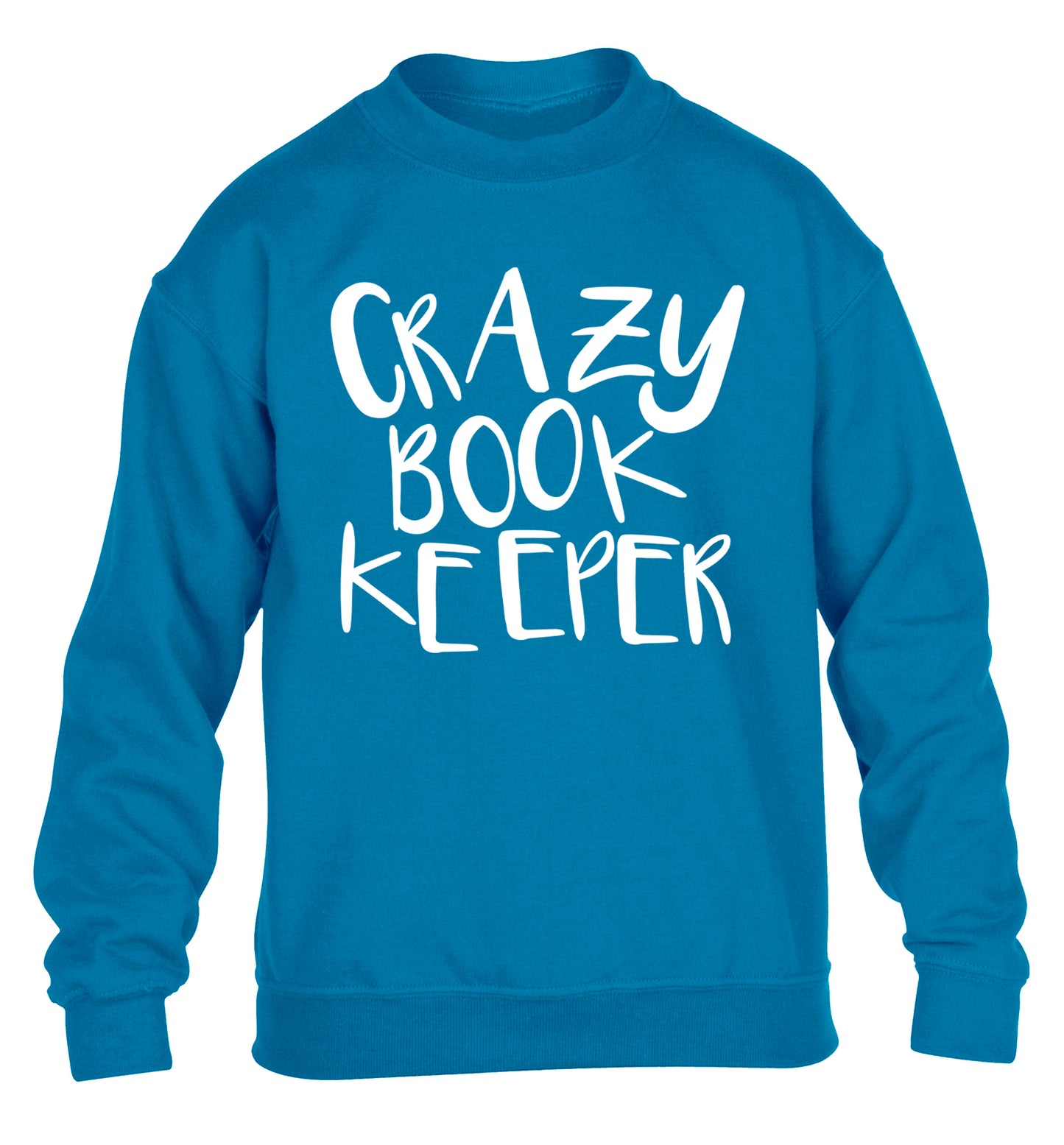 Crazy bookkeeper children's blue sweater 12-13 Years