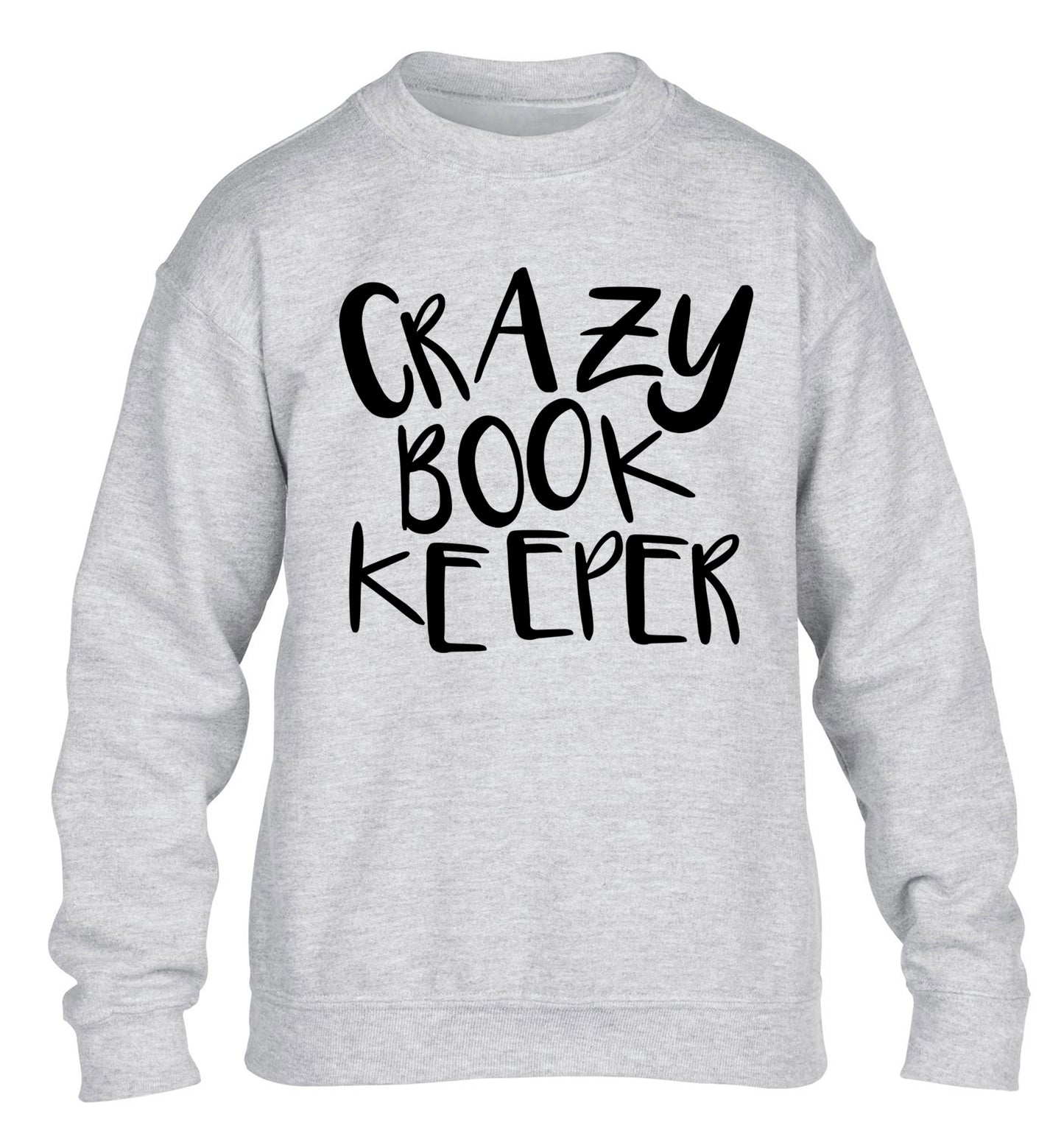 Crazy bookkeeper children's grey sweater 12-13 Years