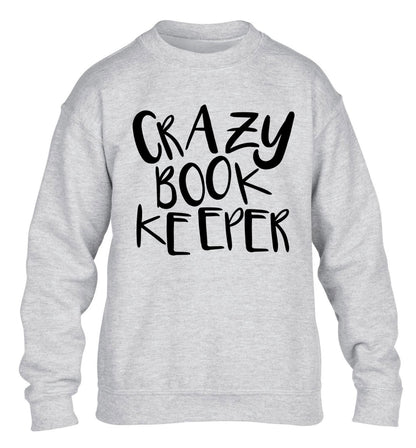 Crazy bookkeeper children's grey sweater 12-13 Years