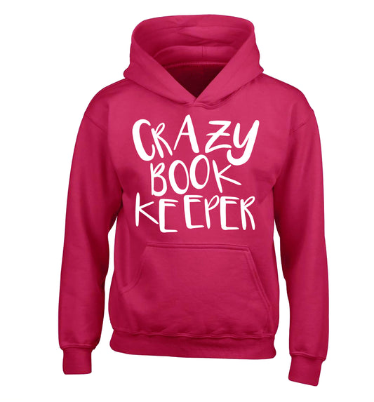 Crazy bookkeeper children's pink hoodie 12-13 Years