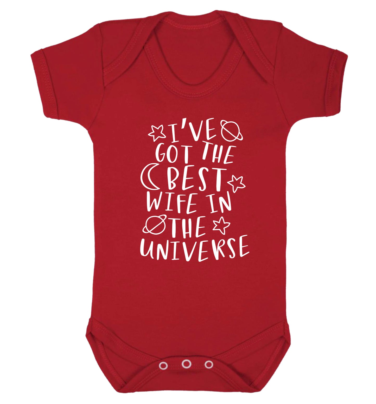 I've got the best wife in the universe Baby Vest red 18-24 months