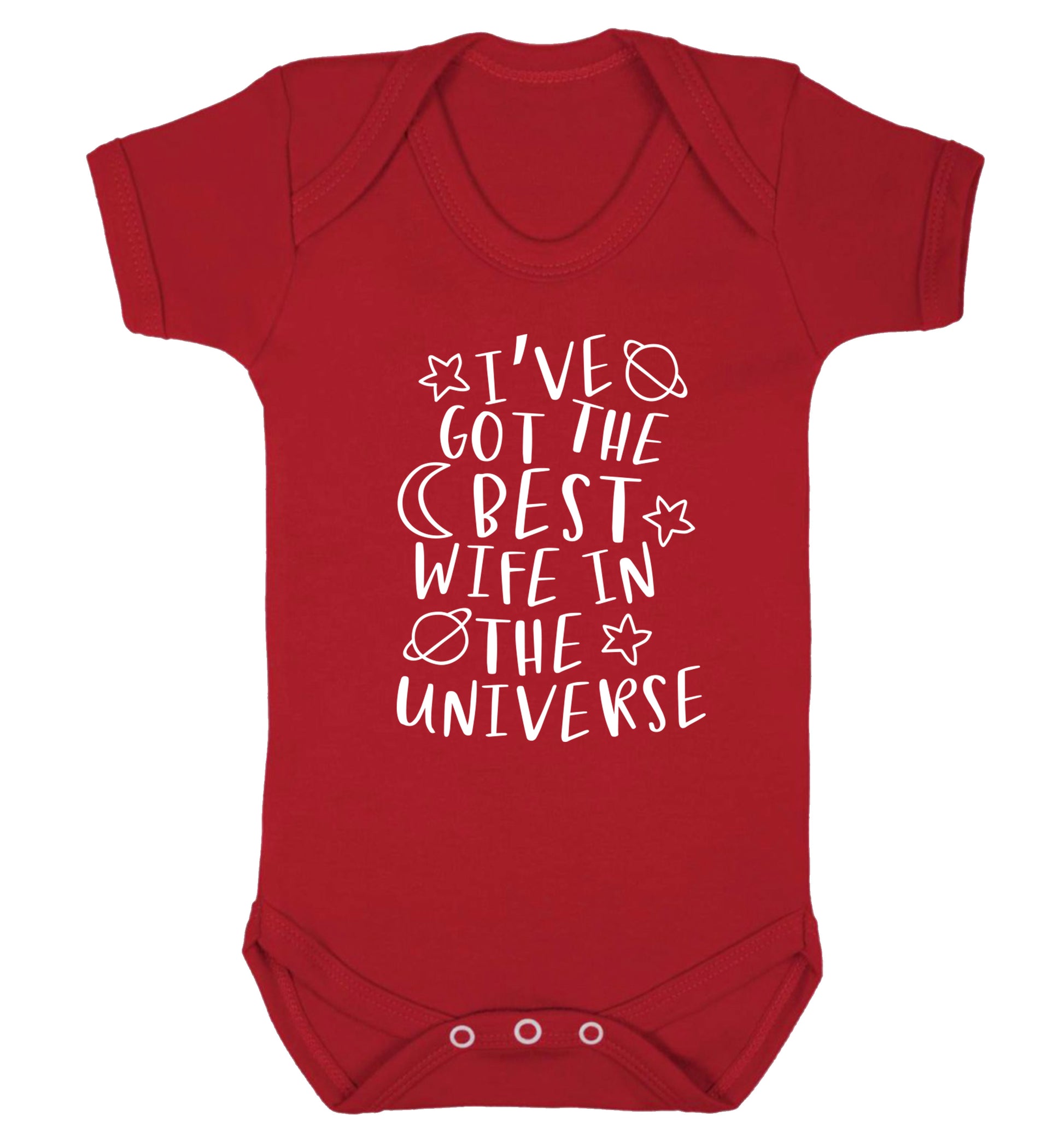 I've got the best wife in the universe Baby Vest red 18-24 months