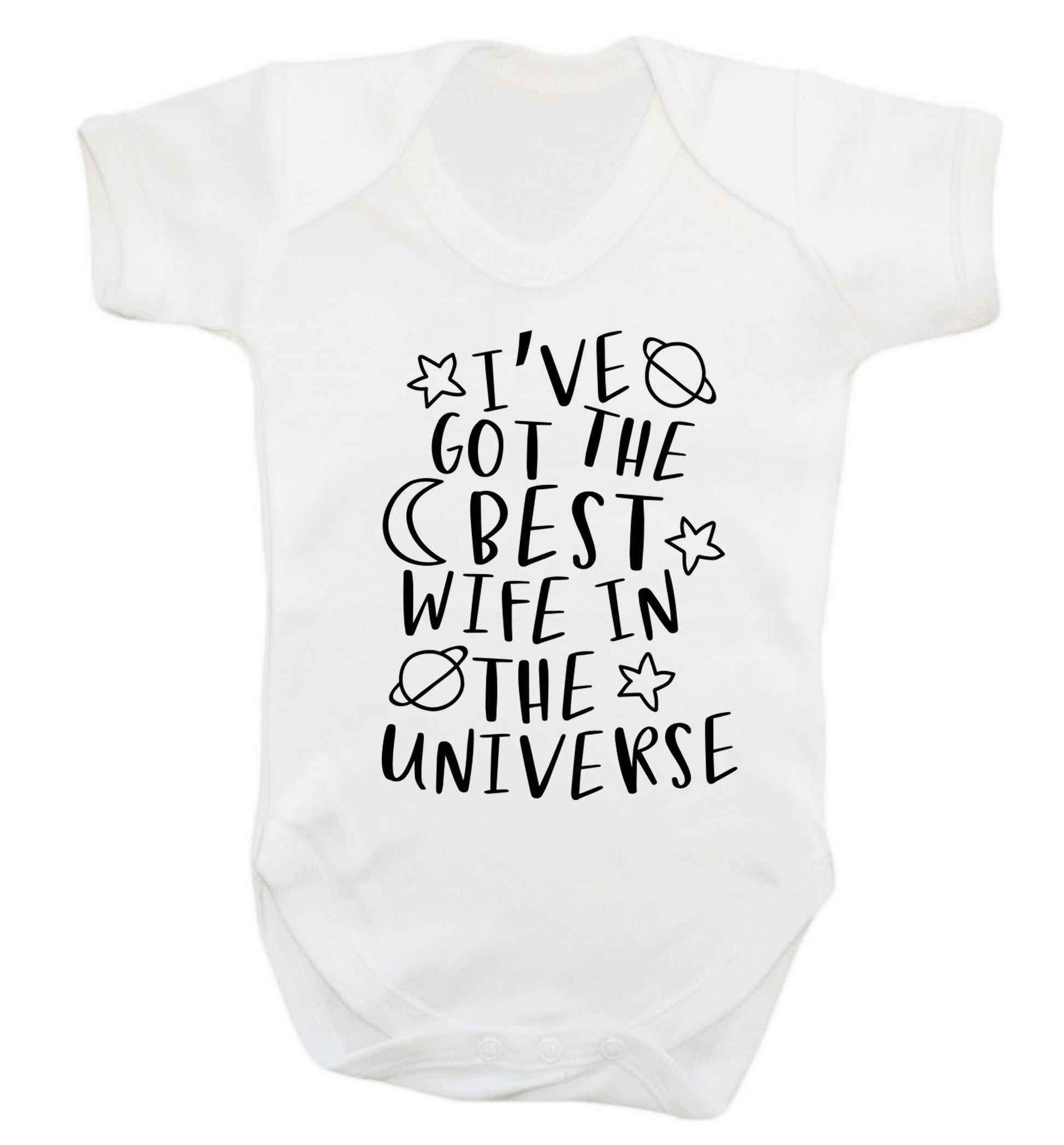 I've got the best wife in the universe Baby Vest white 18-24 months