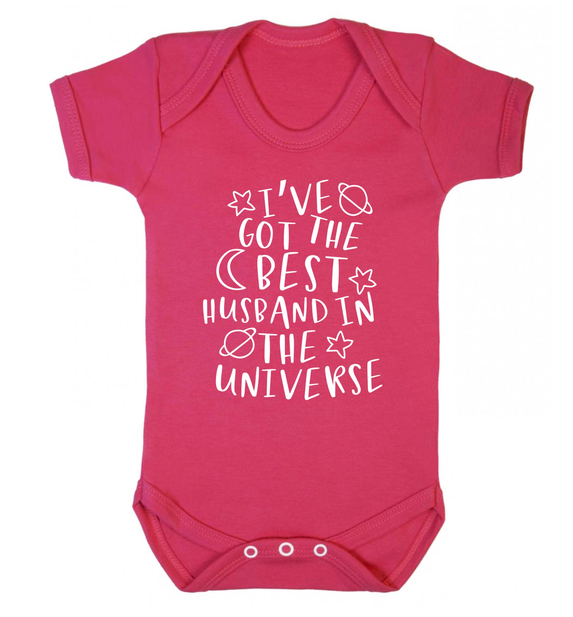 I've got the best husband in the universe Baby Vest dark pink 18-24 months
