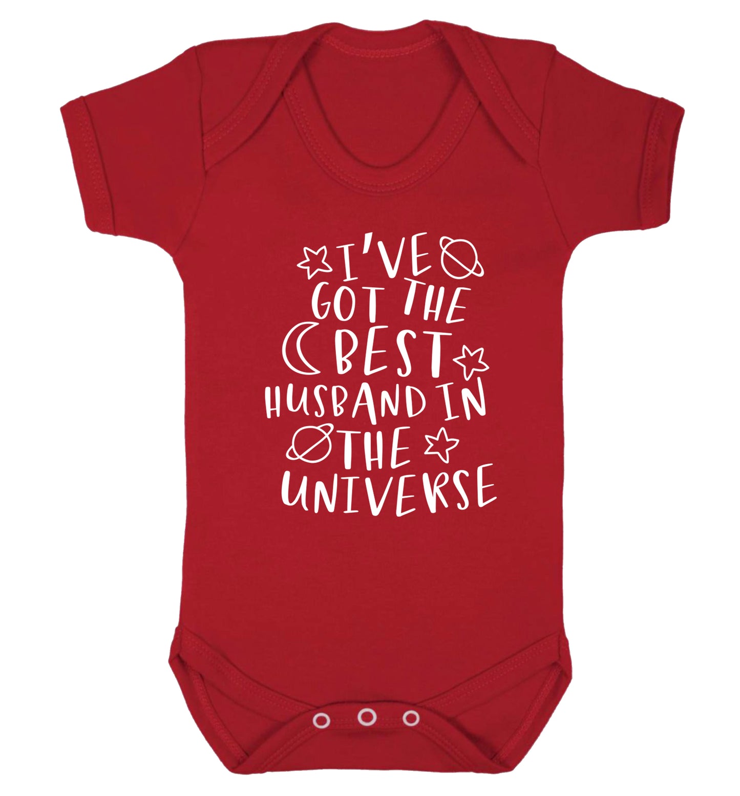 I've got the best husband in the universe Baby Vest red 18-24 months