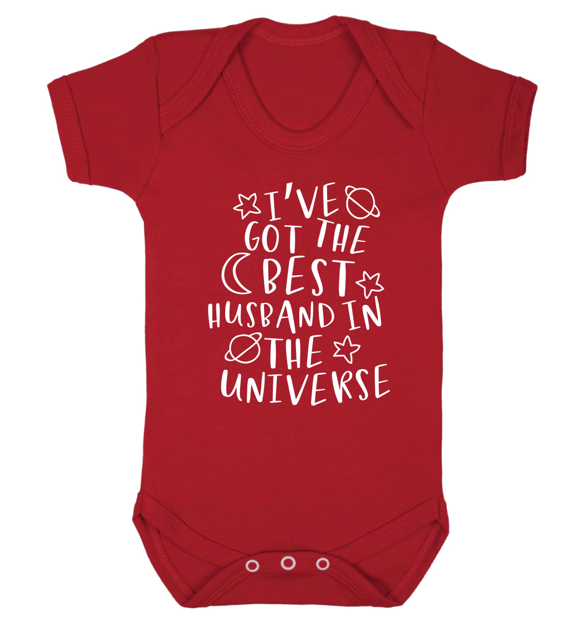 I've got the best husband in the universe Baby Vest red 18-24 months