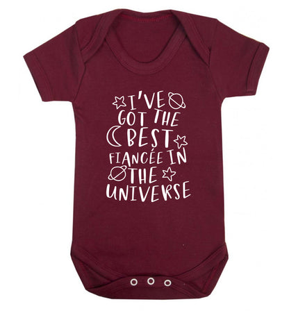 I've got the best fiancee in the universe Baby Vest maroon 18-24 months