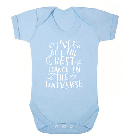 I've got the best fiance in the universe Baby Vest pale blue 18-24 months