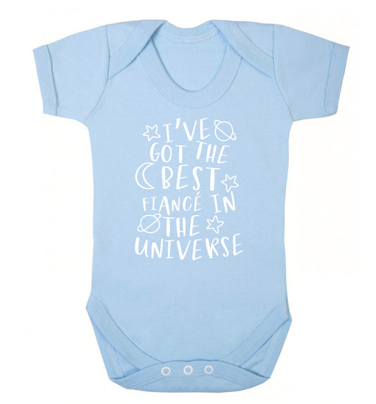 I've got the best fiance in the universe Baby Vest pale blue 18-24 months