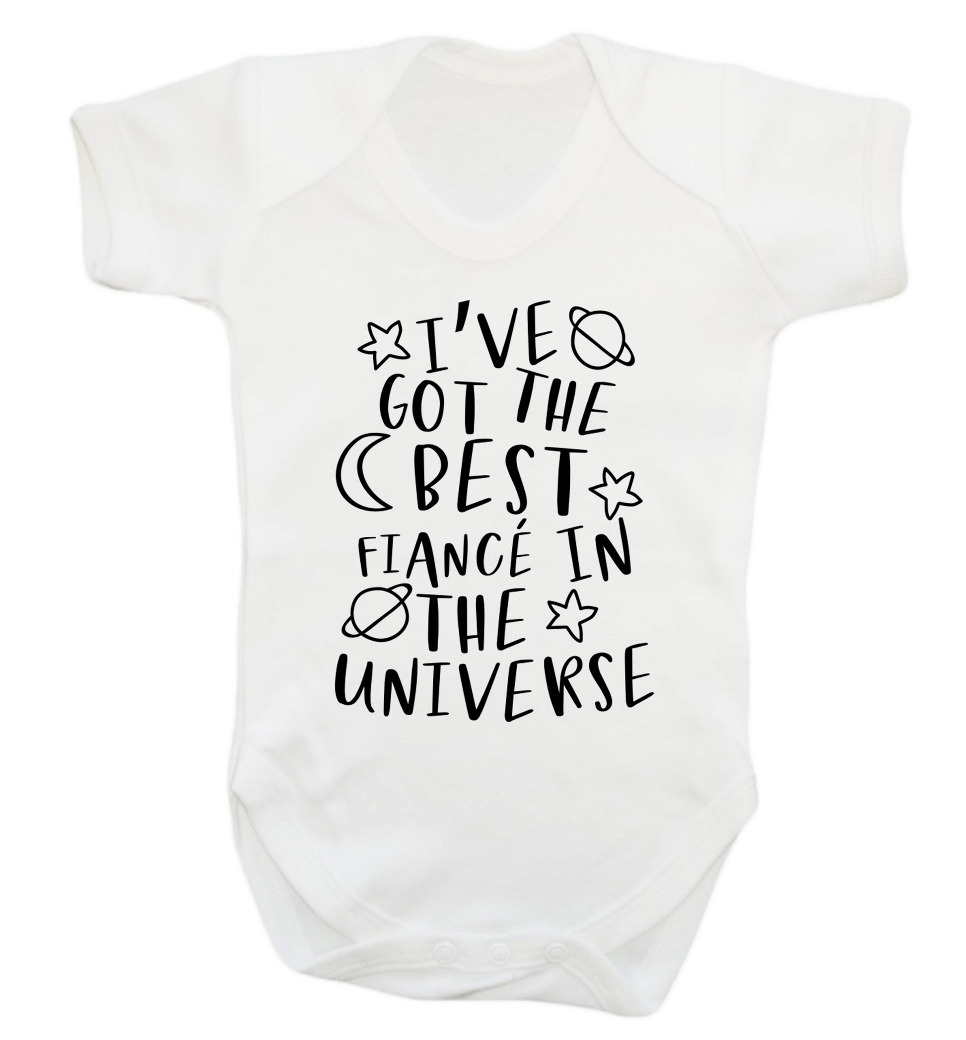 I've got the best fiance in the universe Baby Vest white 18-24 months